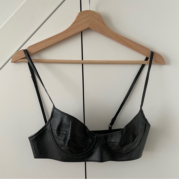 Dundas x revolve -- lou leather bralette - Picture 2 of 4